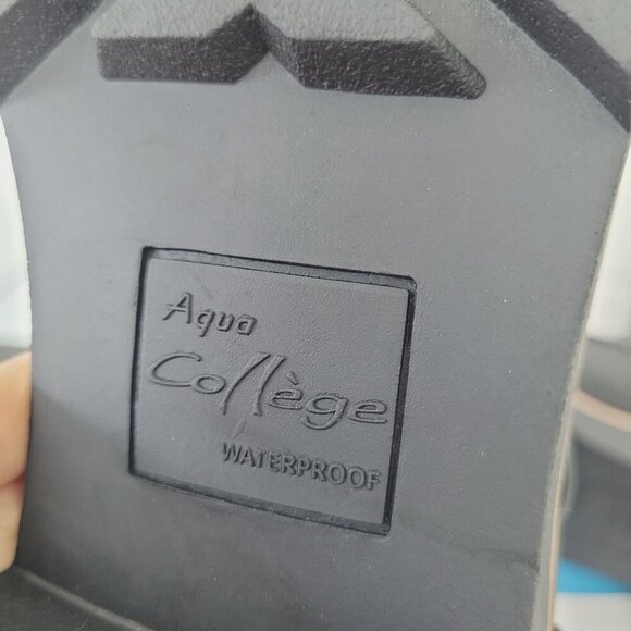 NEW AQUA COLLEGE WOMENS DREAM ZIP BOOTIES BLACK NUBUCK 10M - Picture 9 of 11